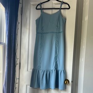 Elegant Blue Midi Dress